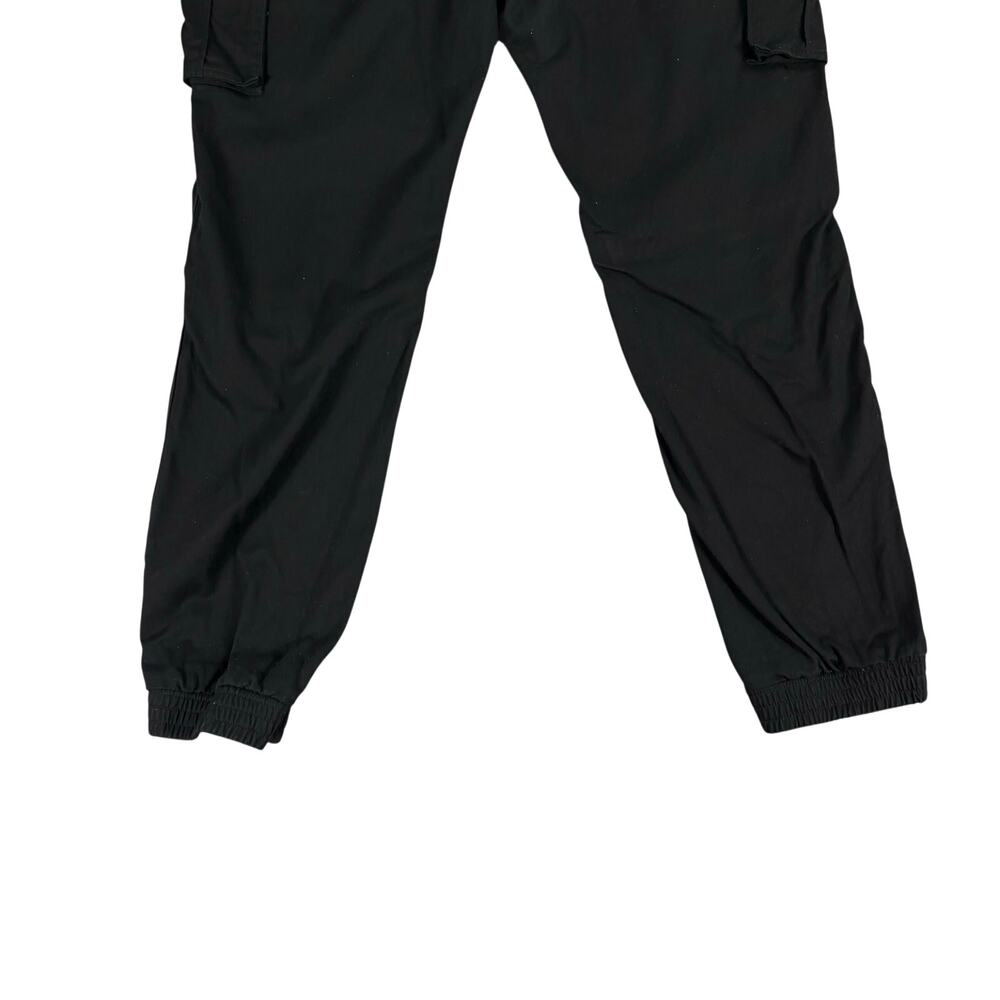 Dickies Black Cargo Pants Joggers Womens Size 9/29 Logo Belt Utility Streetwear - Picture 9 of 12